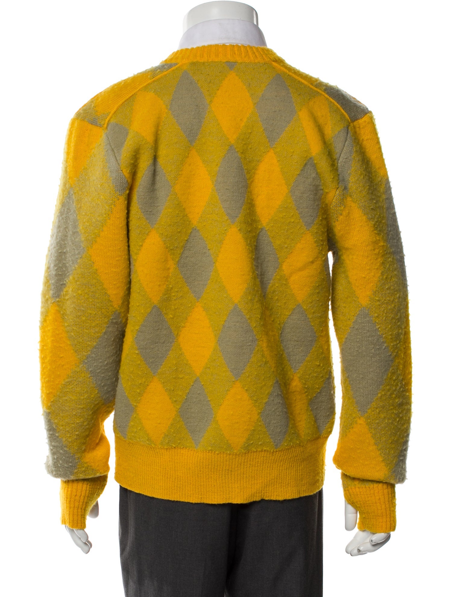 Burberry Wool Plaid Print Sweater